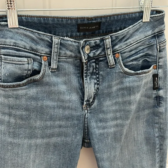 Silver Jeans Avery Skinny curvy fit denim Jeans W26/L29 mid rise - Picture 2 of 6